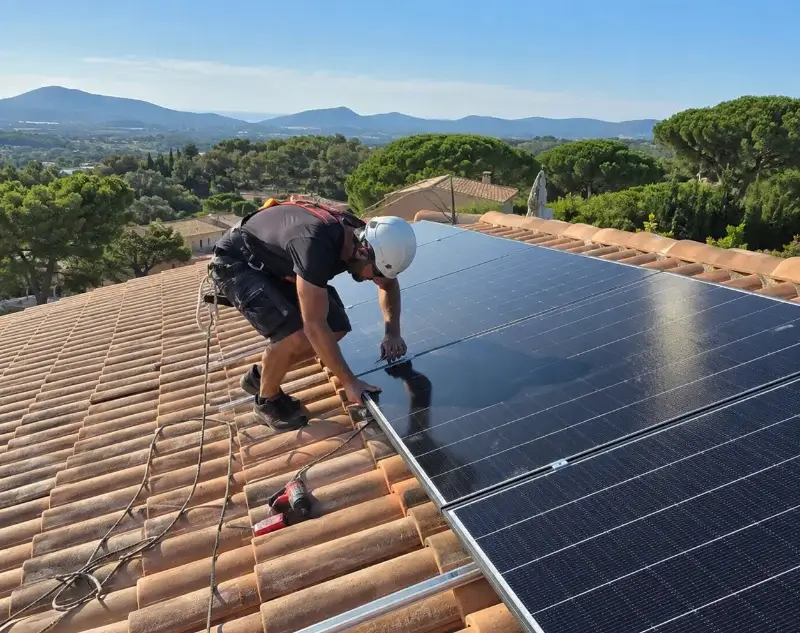 Installateur panneaux solaires Simandres — pose photovoltaïque sur toiture