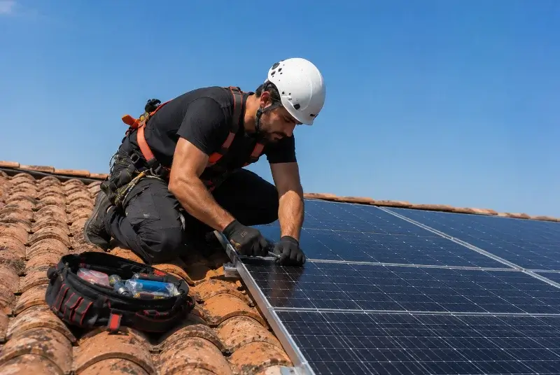 Maintenance et monitoring de panneaux solaires à Simandres